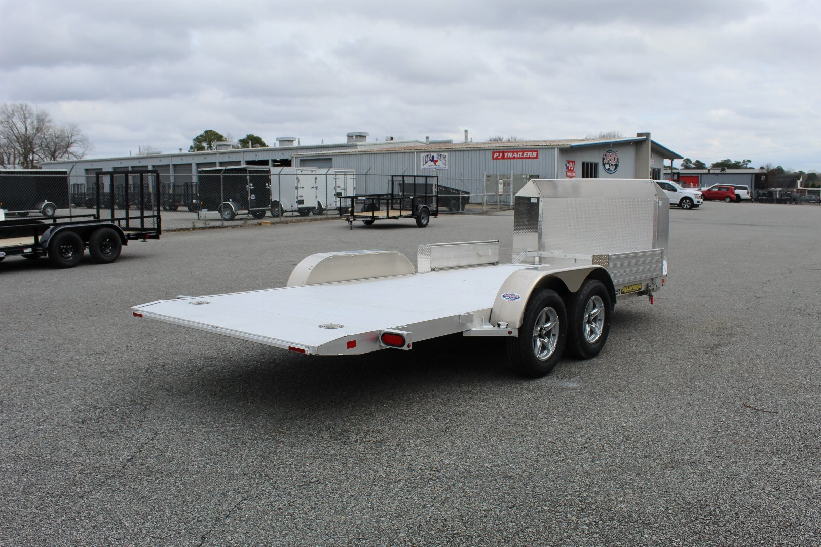 New 2024 Aluma 8216 Low Clearance Tilt Car Trailer w/ JT Package
