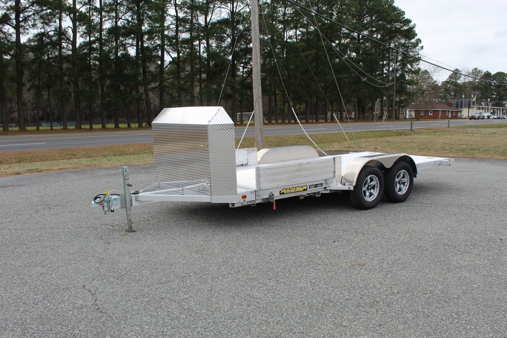 New 2024 Aluma 8216 Low Clearance Tilt Car Trailer w/ JT Package
