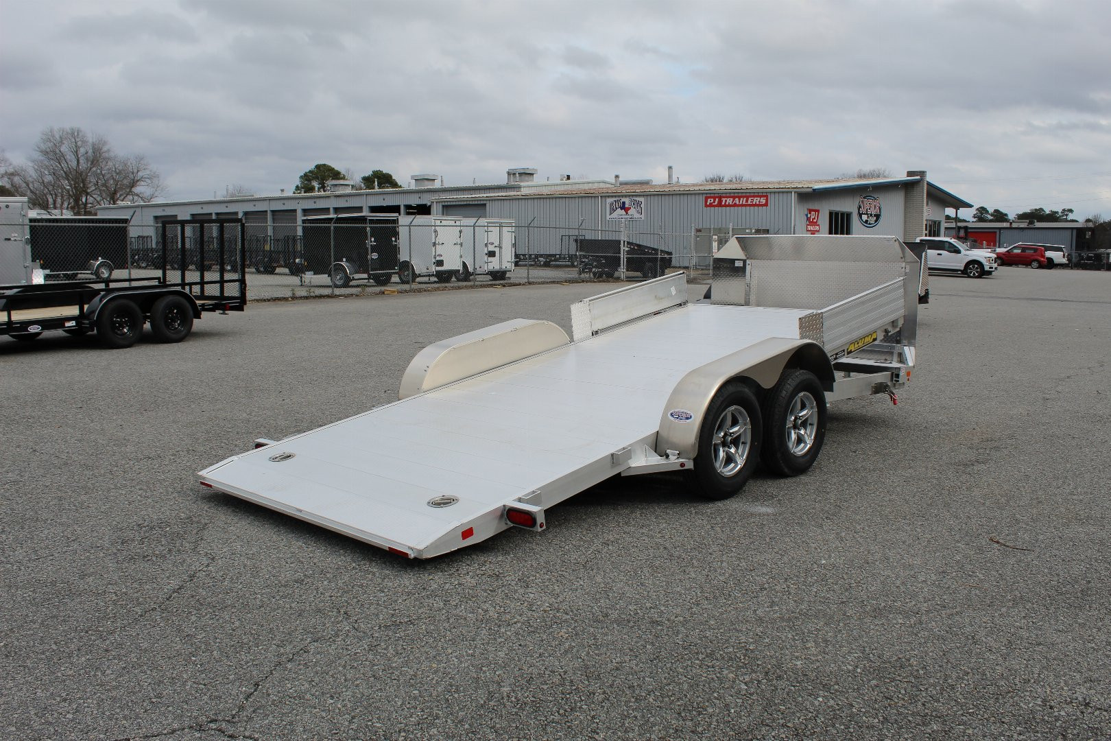 New 2024 Aluma 8216 Low Clearance Tilt Car Trailer w/ JT Package