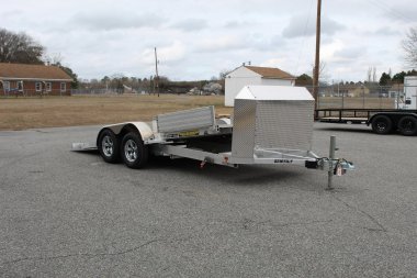 New 2024 Aluma 8216 Low Clearance Tilt Car Trailer w/ JT Package