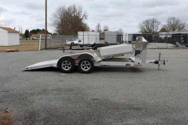New 2024 Aluma 8216 Low Clearance Tilt Car Trailer w/ JT Package