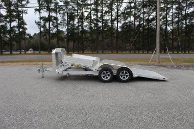 New 2024 Aluma 8216 Low Clearance Tilt Car Trailer w/ JT Package
