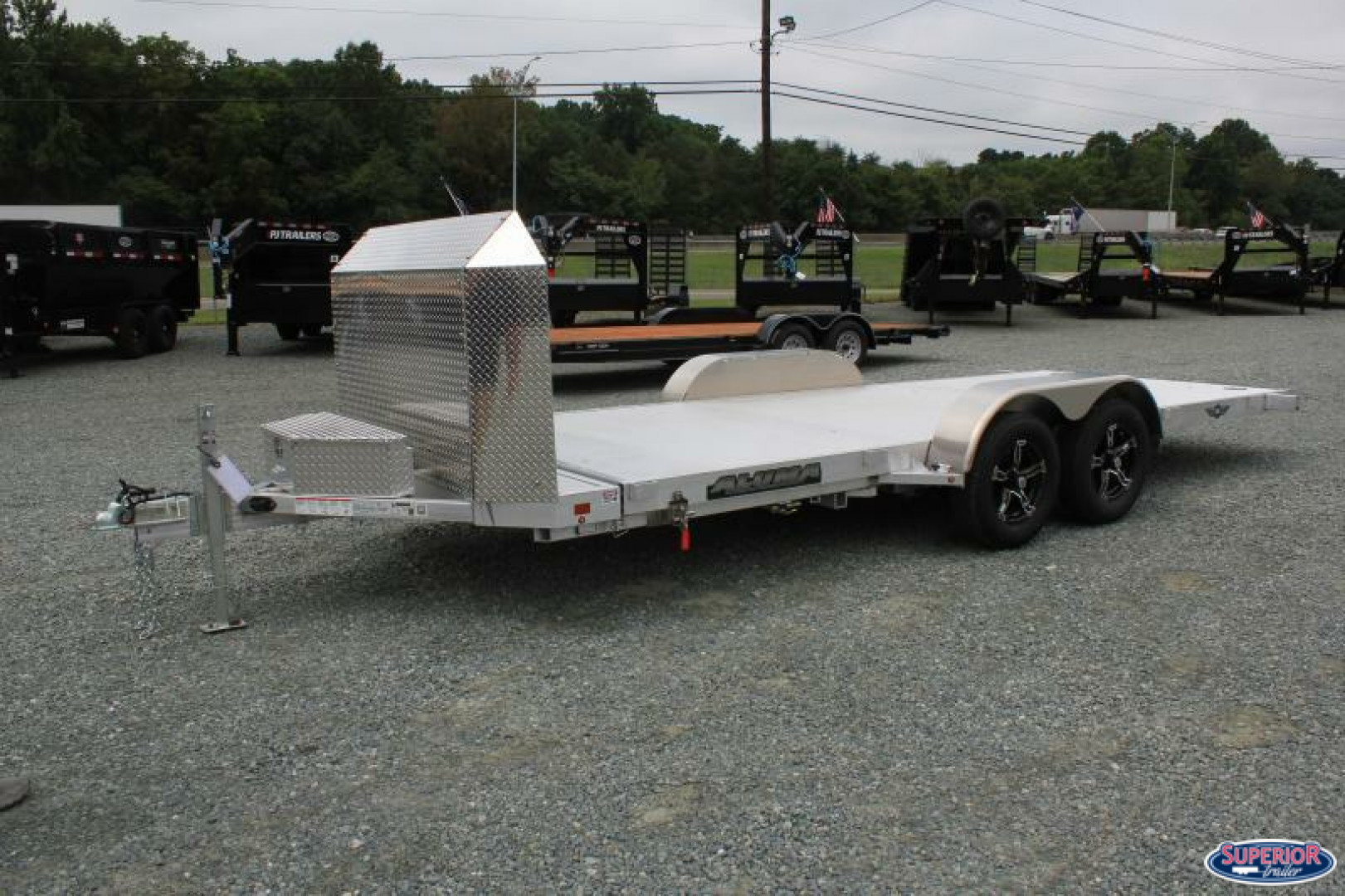 New 2024 Aluma 8216 Executive Series Tilt Car Trailer