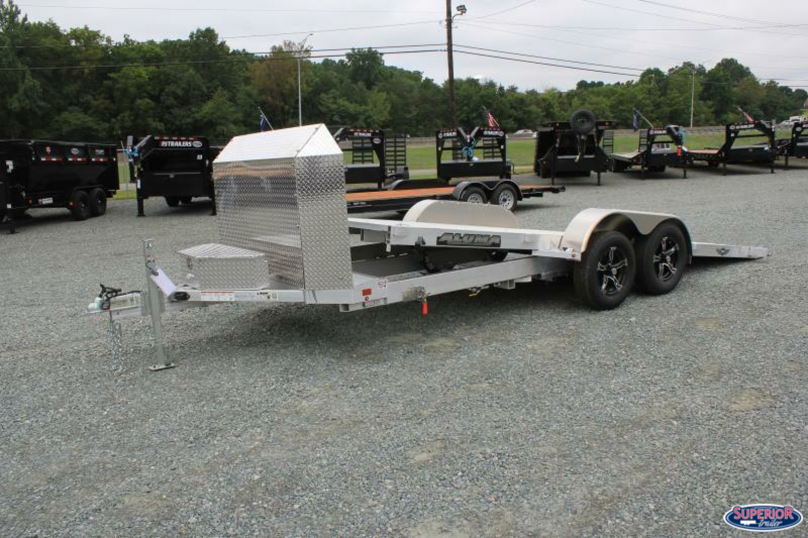 New 2024 Aluma 8216 Executive Series Tilt Car Trailer