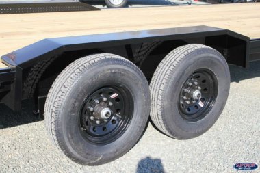 New 2025 DOWN 2 EARTH TRAILERS 24ft Equipment Trailer w/ Driver Over Fenders