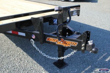 New 2025 DOWN 2 EARTH TRAILERS 24ft Equipment Trailer w/ Driver Over Fenders