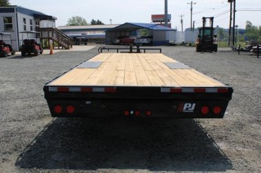 New 2025 PJ TRAILERS 24' F8 14K w/ Slide In Ramps Flatbed Trailer