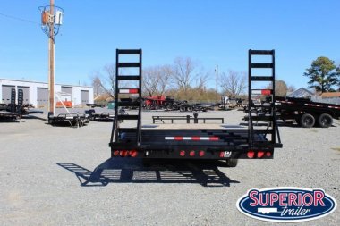 New 2023 PJ TRAILERS 22ft F8 14K w/ Fold Up Ramps Deckover Trailer