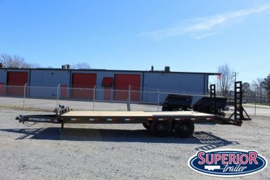 New 2023 PJ TRAILERS 22ft F8 14K w/ Fold Up Ramps Deckover Trailer