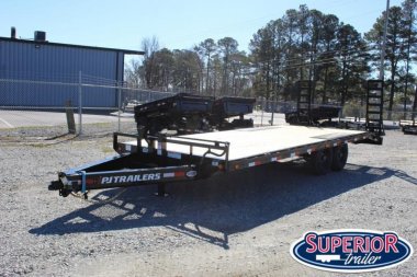 New 2023 PJ TRAILERS 22ft F8 14K w/ Fold Up Ramps Deckover Trailer