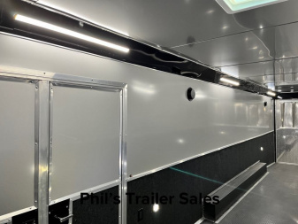New 2024 Haulmark 8.5X34 HAULMARK EDGE PRO ELECTRIC AWNING & REAR DOORS Car / Racing Trailer