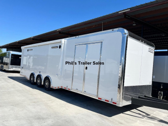 New 2024 Haulmark 8.5X34 HAULMARK EDGE PRO ELECTRIC AWNING & REAR DOORS Car / Racing Trailer