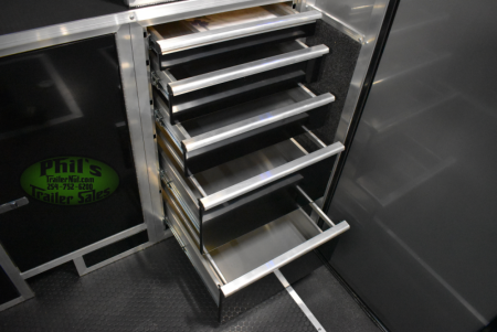 New 2025 Haulmark 8.5X34 HAULMARK EDGE PRO CAR HAULER Car / Racing Trailer 2 ELECTRIC AWNINGS & AIRLINES!