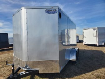 New 2024 Continental Cargo 7 x 14 with Ramp Cargo / Enclosed Trailer