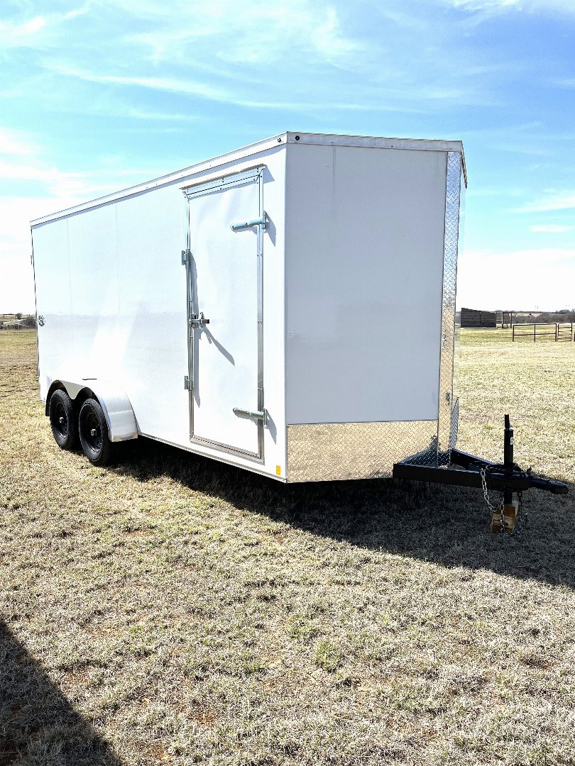 New 2022 Texas Select 7 X 16 with Double Doors Cargo / Enclosed Trailer