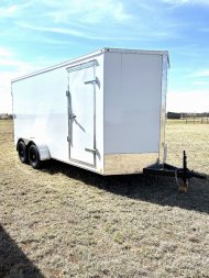 New 2022 Texas Select 7 X 16 with Double Doors Cargo / Enclosed Trailer