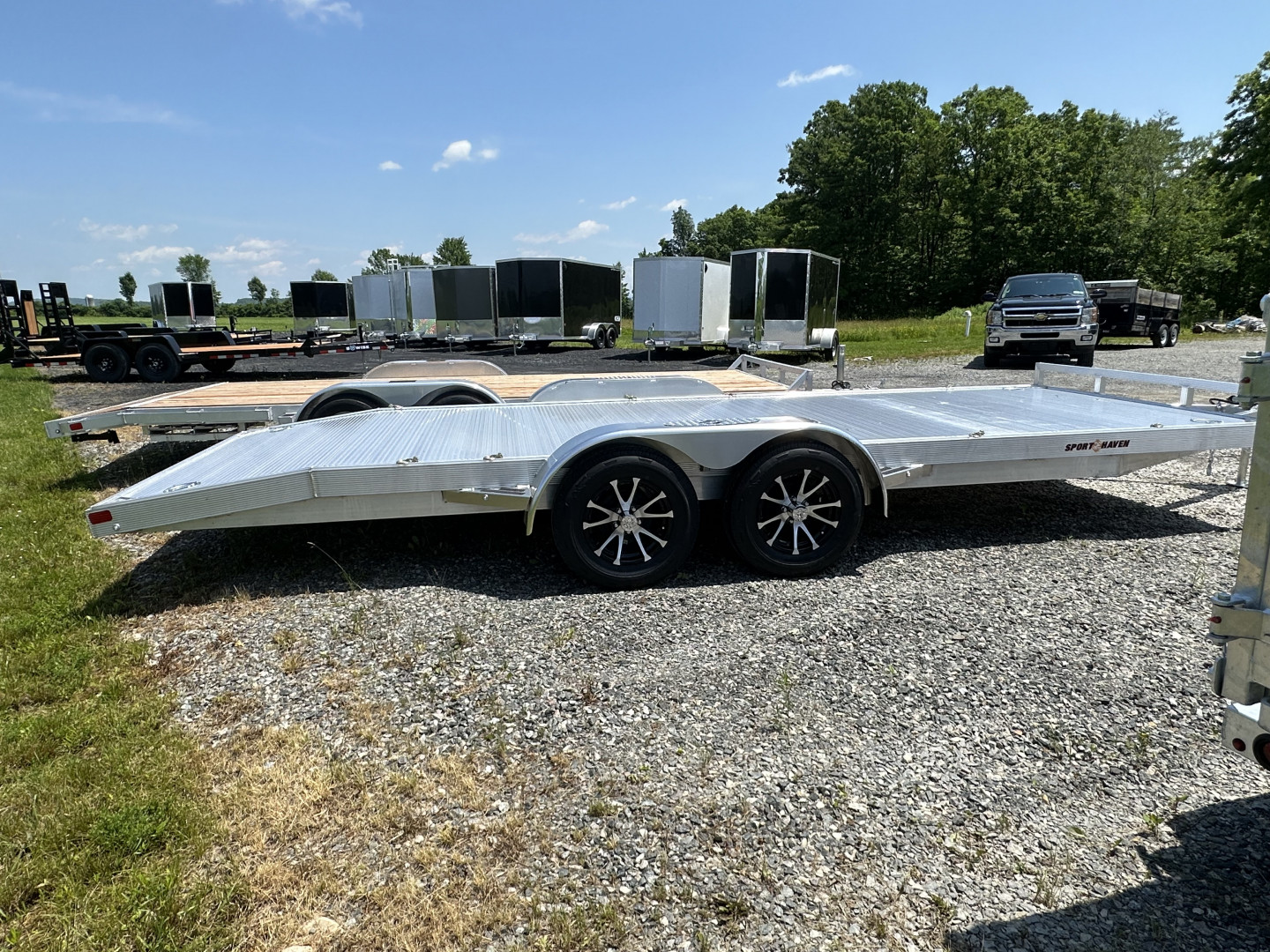 New 2025 Sport Haven AOCP2070TD Aluminum Car Hauler