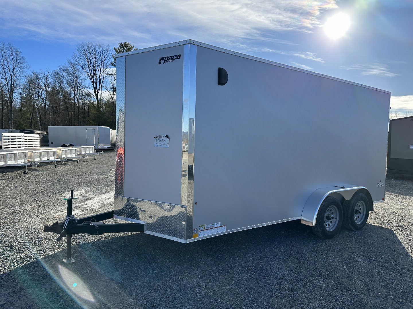 New 2025 Pace American 7 X 16 OUTBACK DLX Cargo / Enclosed Trailer