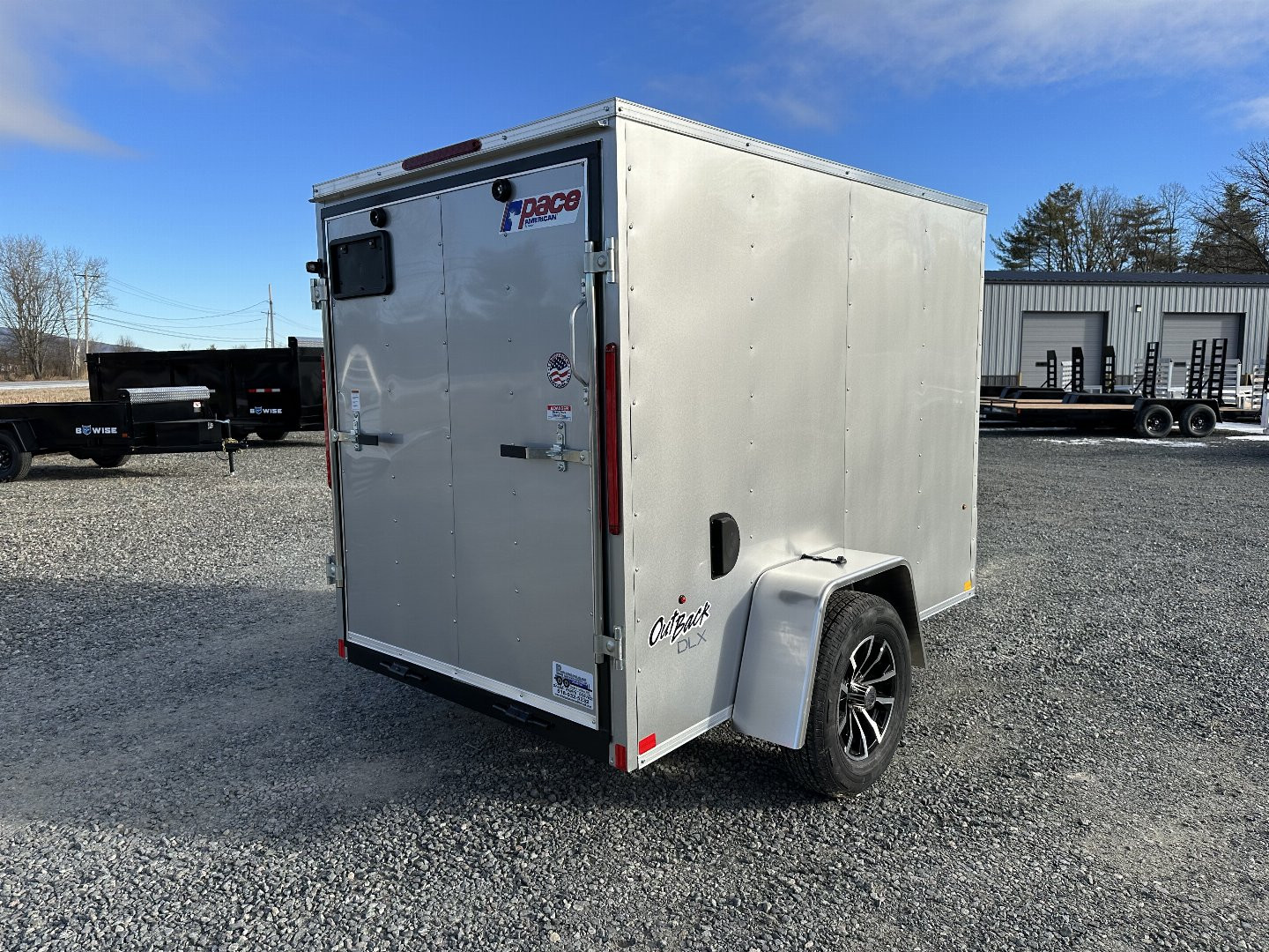 New 2025 Pace American 5X 8 OUTBACK DLX Cargo / Enclosed Trailer