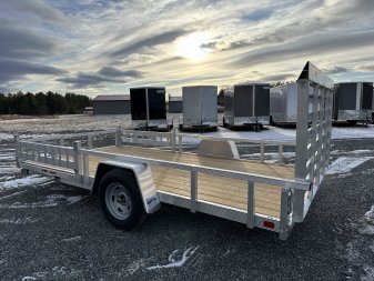 New 2025 Sport Haven AUT714 Aluminum Utility Trailer w/ Removable Ramps