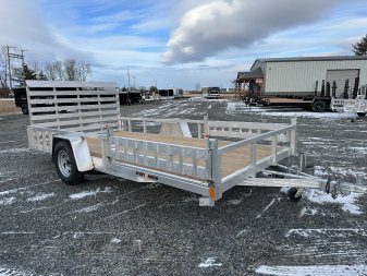 New 2025 Sport Haven AUT714 Aluminum Utility Trailer w/ Removable Ramps