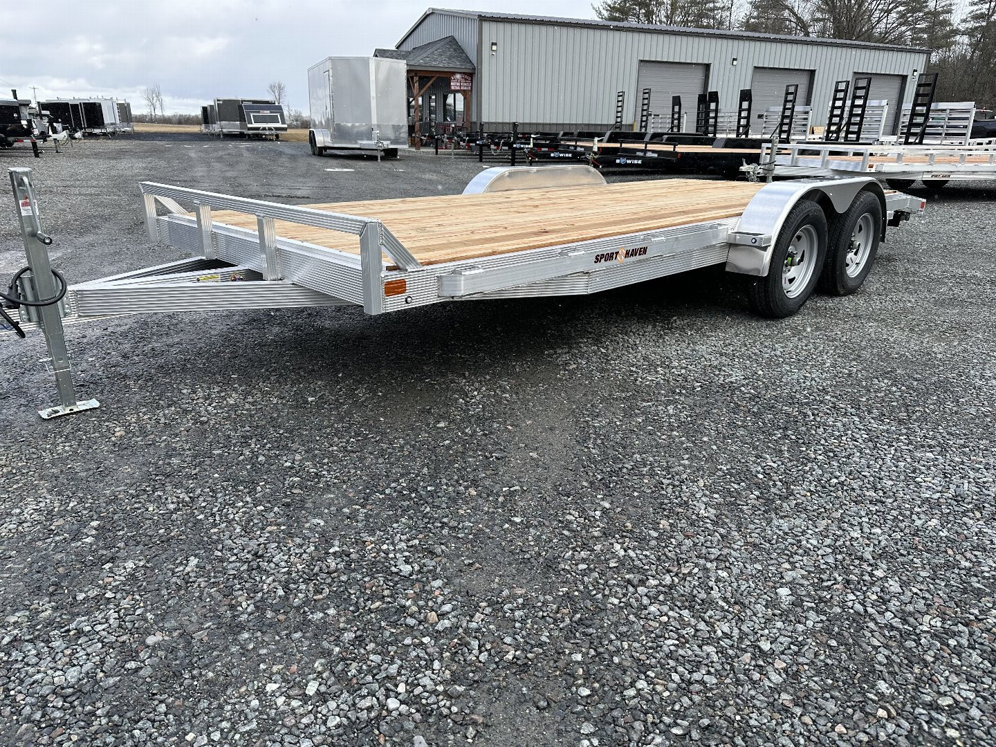New 2025 Sport Haven AOC1870T Aluminum Open Car Hauler