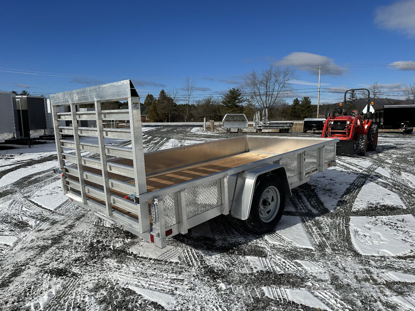 New 2025 Sport Haven AUT612 Aluminum Utility Trailer w/ Sides