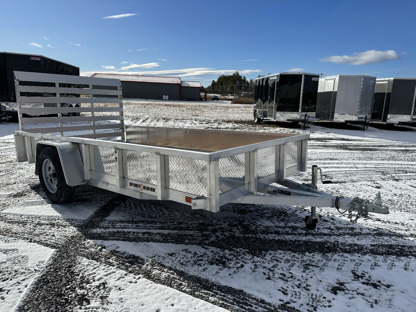New 2025 Sport Haven AUT612 Aluminum Utility Trailer w/ Sides
