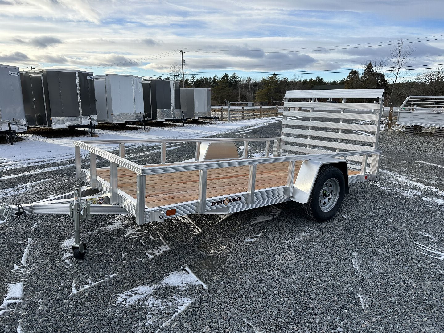 New 2025 Sport Haven AUT612 Aluminum Utility Trailer