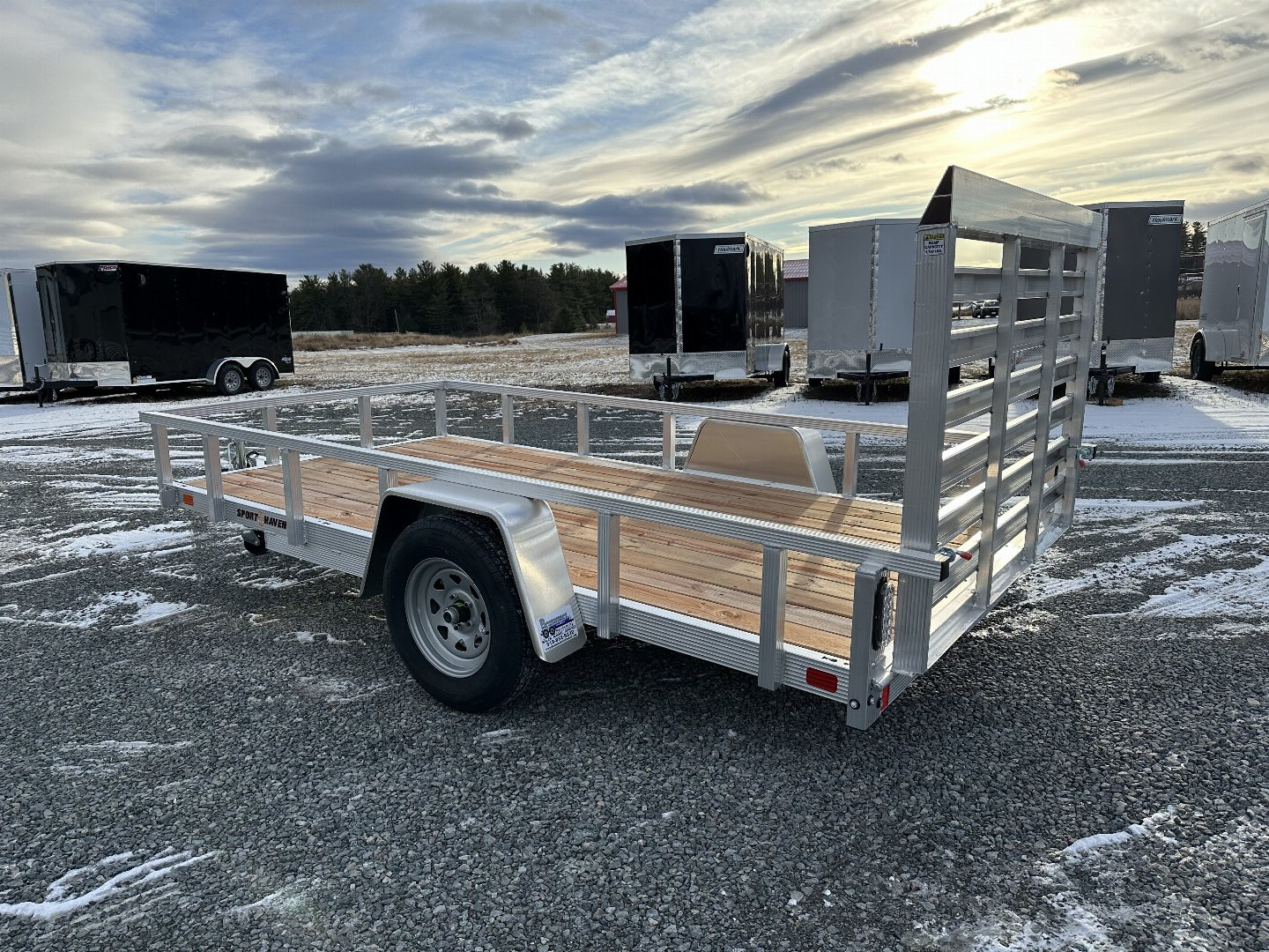 New 2025 Sport Haven AUT612 Aluminum Utility Trailer