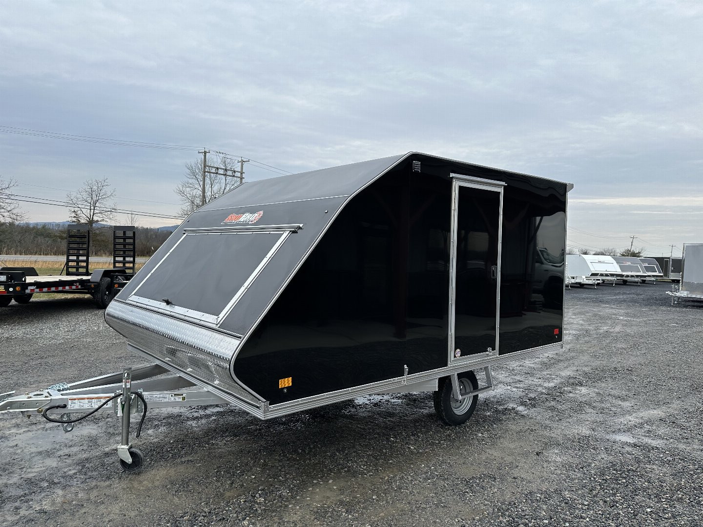 New 2024 SNOPRO  101 X 12 HYBRID Snowmobile Trailer