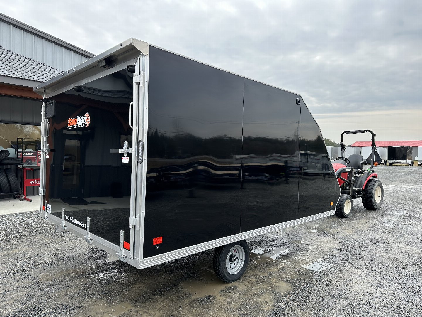 New 2024 SNOPRO  101 X 12 HYBRID Snowmobile Trailer