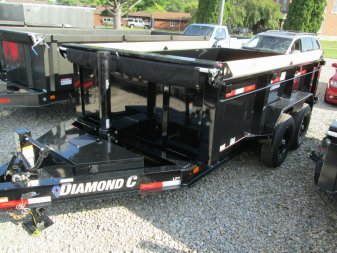 New 2023 DIAMOND C TRAILERS LPT207 82″x12′ 14.9k Tandem Axle Dump Trailer Dump Trailer