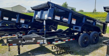 New 2025 Doolittle Trailer Mfg 82"x14' Tandem Axle 14K Dump Trailer
