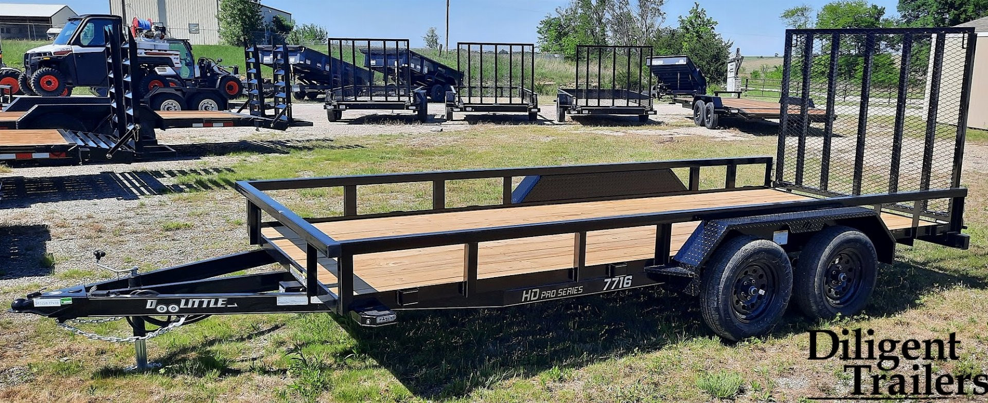 New 2025 DOOLITTLE TRAILER MFG 77 x16' Utility Trailer