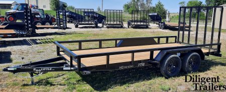 New 2025 DOOLITTLE TRAILER MFG 77 x16' Utility Trailer