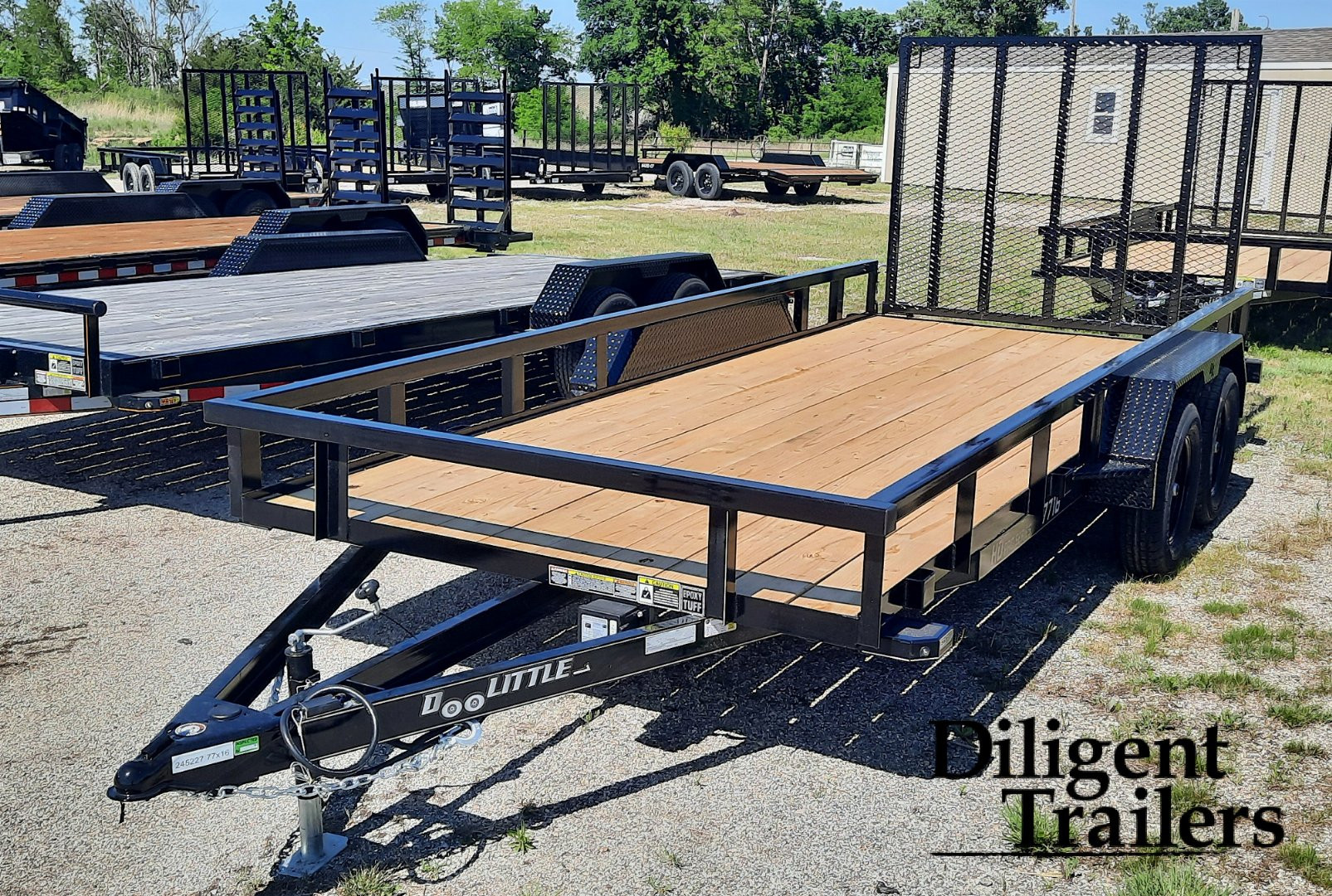 New 2025 DOOLITTLE TRAILER MFG 77 x16' Utility Trailer