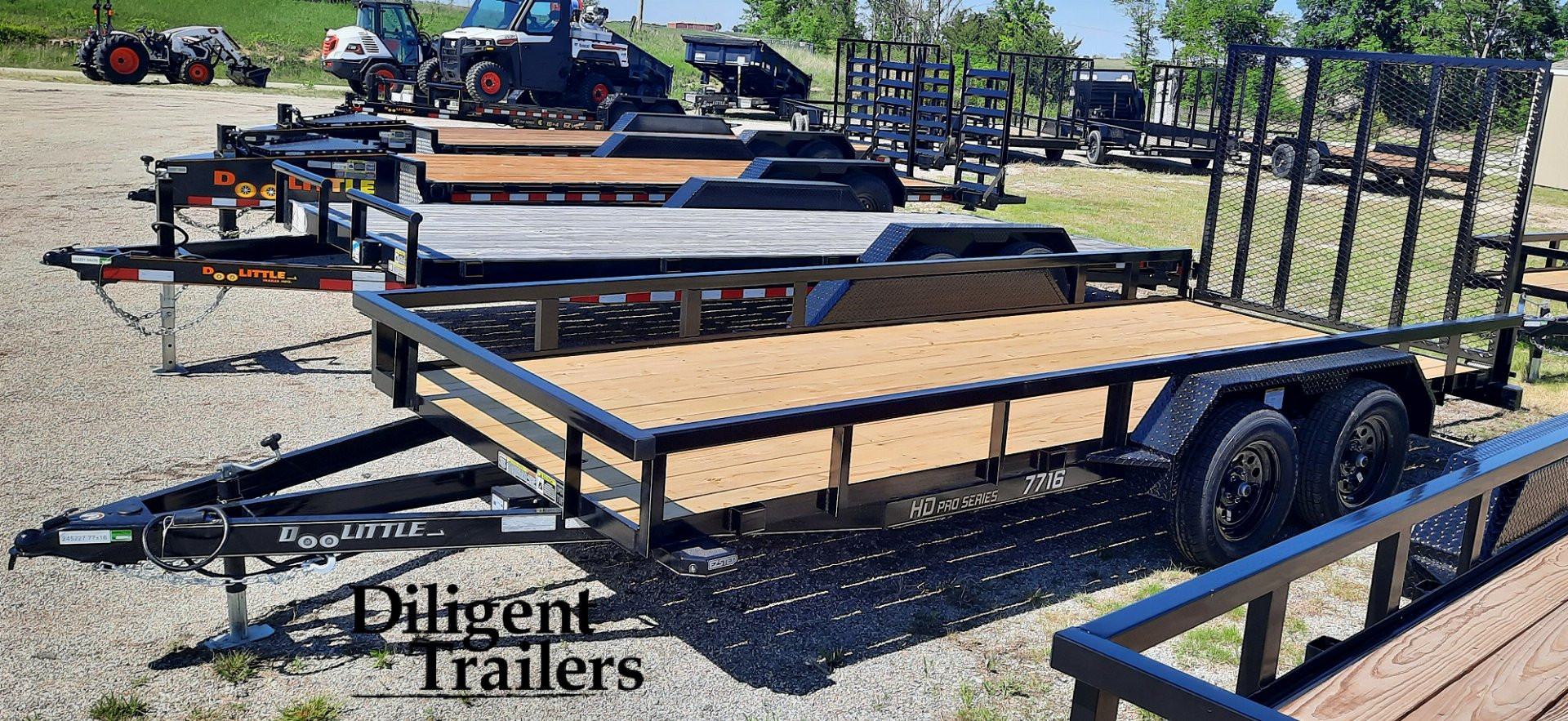 New 2025 DOOLITTLE TRAILER MFG 77 x16' Utility Trailer