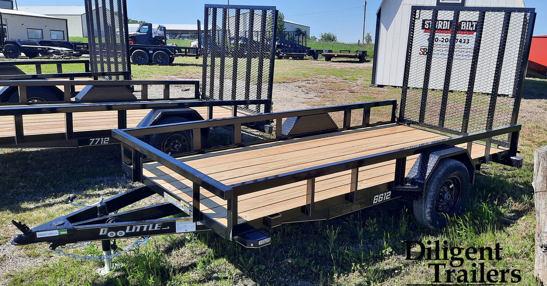 New 2025 DOOLITTLE TRAILER MFG 66" x12' Utility Trailer