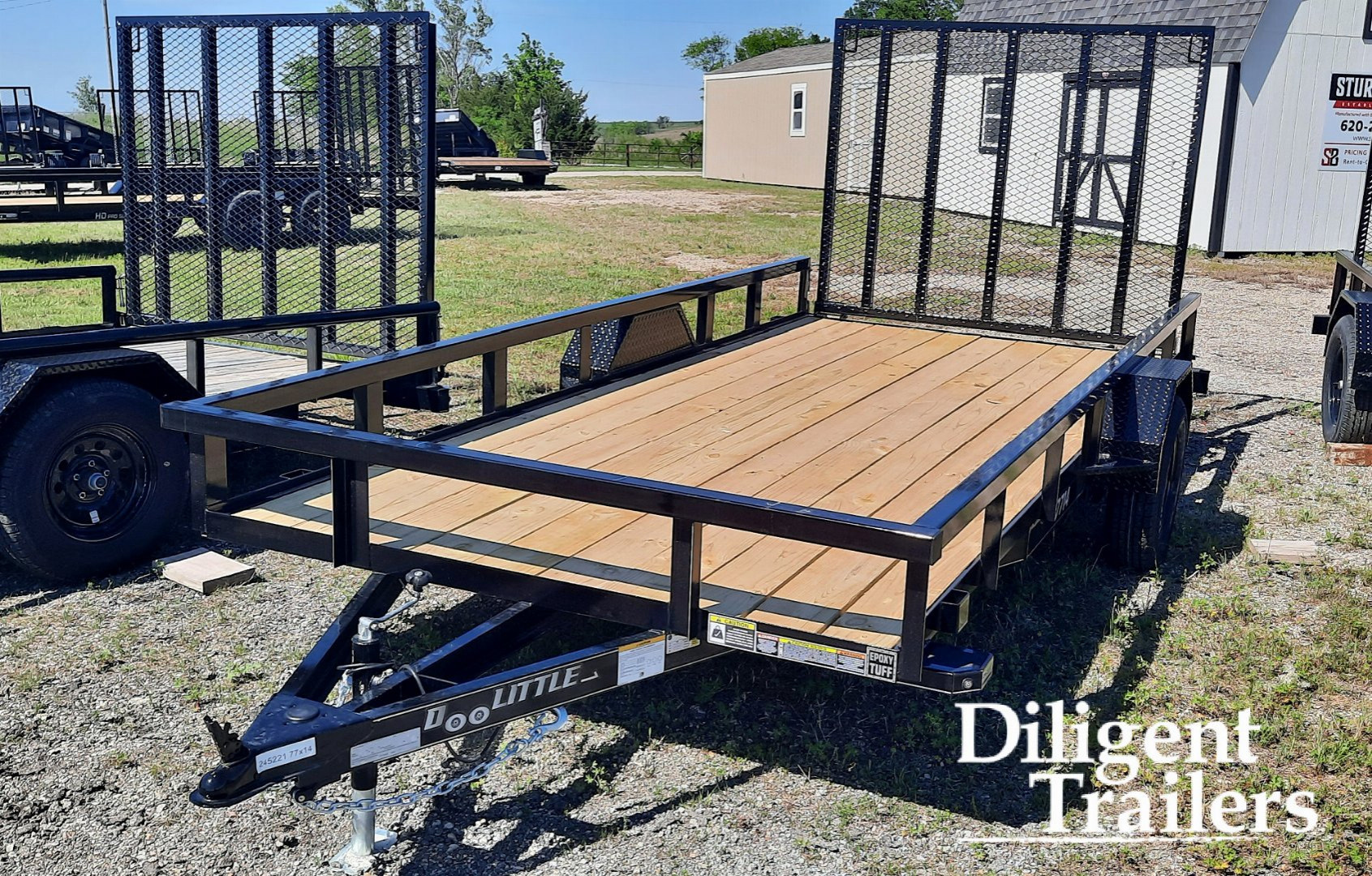 New 2025 DOOLITTLE TRAILER MFG 77 x14' Utility Trailer