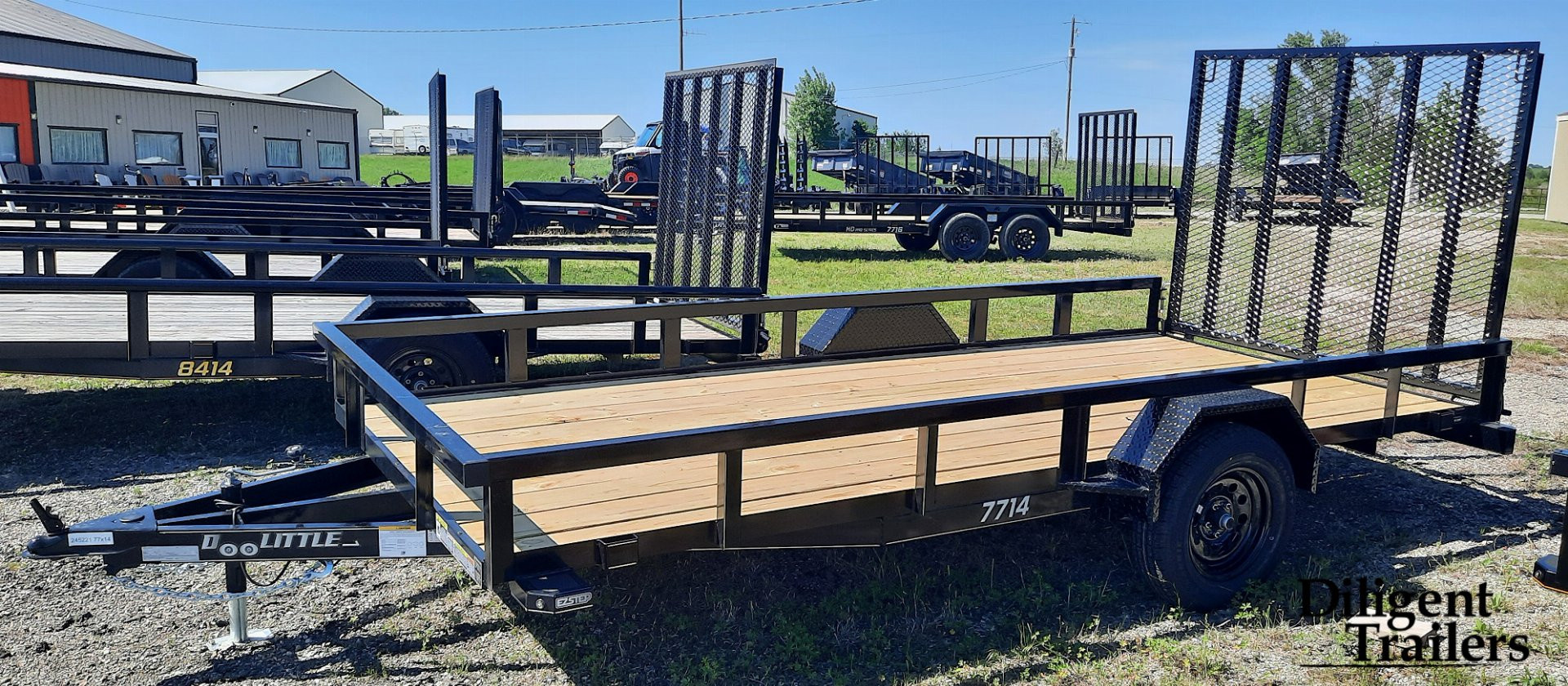 New 2025 DOOLITTLE TRAILER MFG 77 x14' Utility Trailer