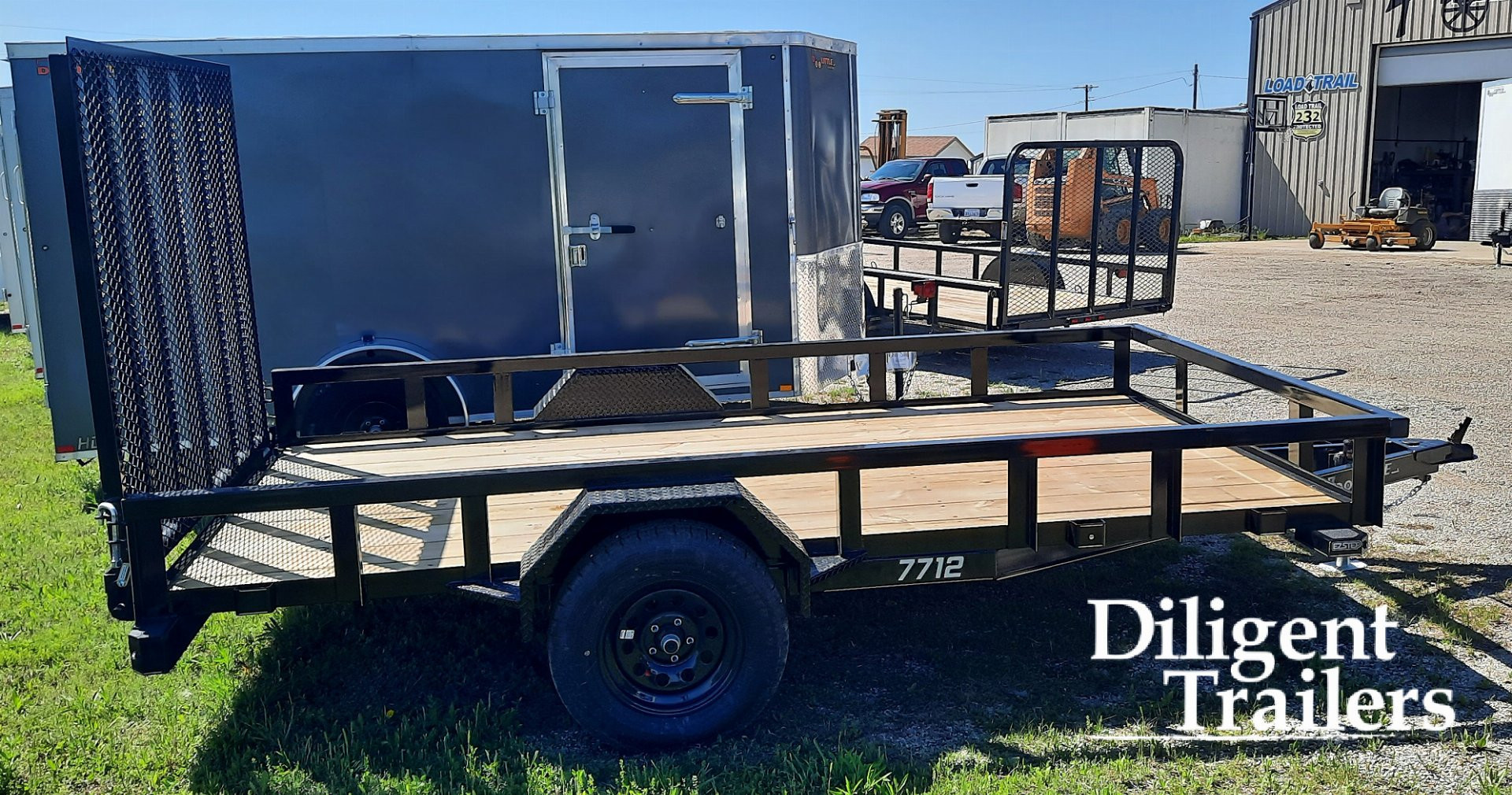 New 2025 DOOLITTLE TRAILER MFG 77" x12' Utility Trailer