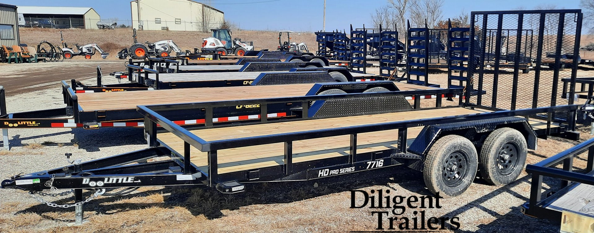 New 2025 DOOLITTLE TRAILER MFG 77 x16' Utility Trailer