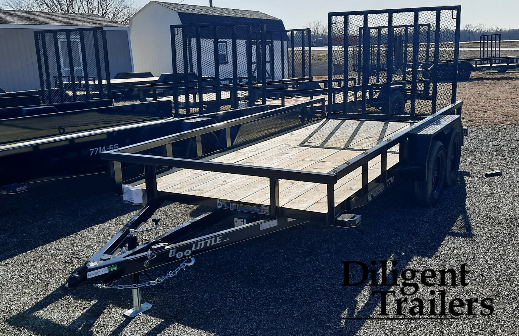 New 2025 DOOLITTLE TRAILER MFG 77 x14' Utility Trailer