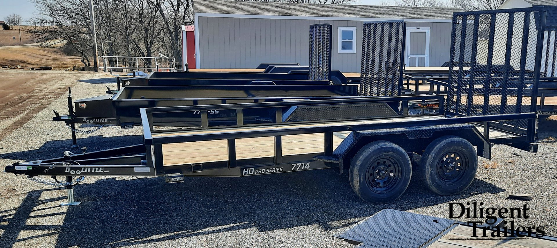 New 2025 DOOLITTLE TRAILER MFG 77 x14' Utility Trailer