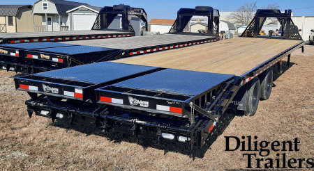 New 2025 DOOLITTLE TRAILER MFG 102" x32' Gooseneck Deckover Equipment Trailer