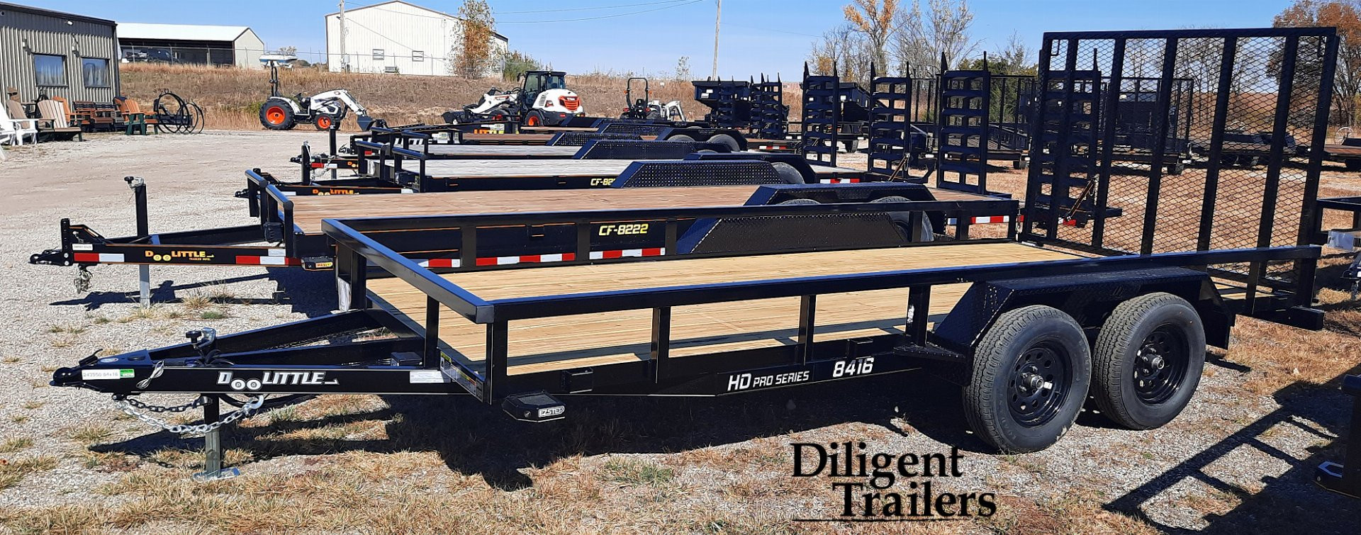 New 2025 Doolittle Trailer 84" x16' Tandem Axle 7K Utility Trailer
