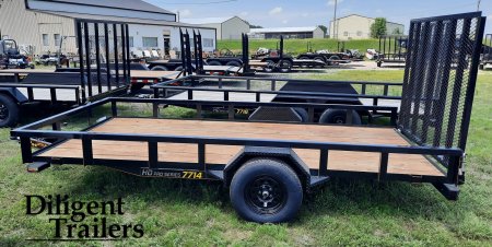 New 2024 DOOLITTLE TRAILER MFG 77 x14' Utility Trailer Utility Trailer