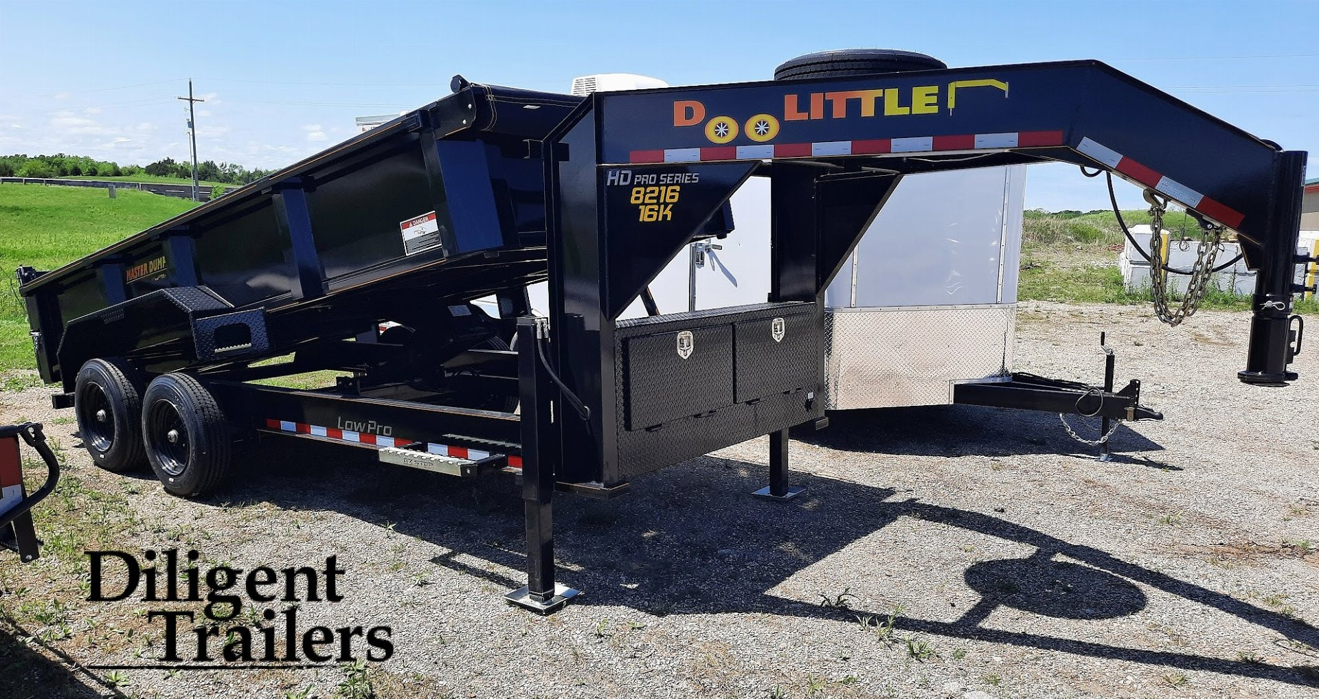 New 2024 DOOLITTLE TRAILER MFG 82"x16' Gooseneck Dump Trailer