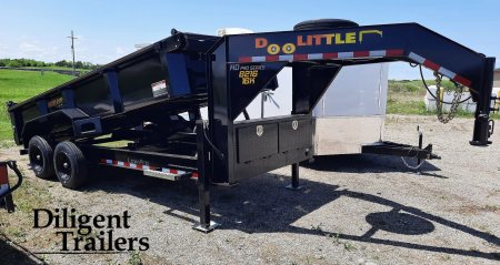 New 2024 DOOLITTLE TRAILER MFG 82"x16' Gooseneck Dump Trailer